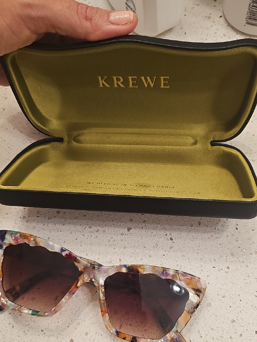 KREWE Brigitte Sunglasses in Gelato Multicolor Acetate - Picture 3 of 6
